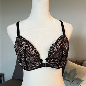 Adore Me Black Lace Bra and Panties